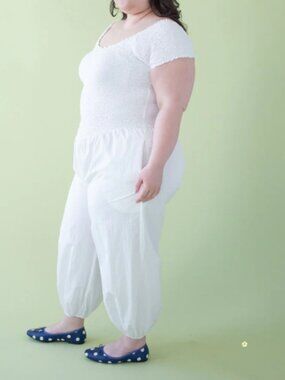 Goldie Jumpsuit Lisa Says Gah - CHALK WHITE - MEDIUM only